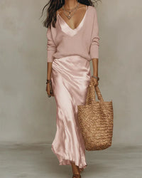 Brisa Midi Dress with Matching Sweater