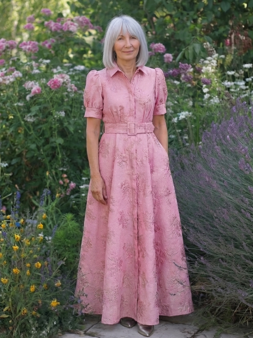 Liora London™ | Belted Floral Maxi Dress