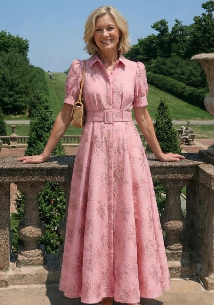 Liora London™ | Belted Floral Maxi Dress