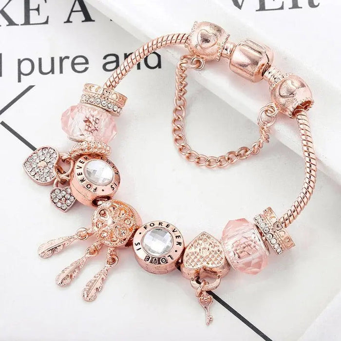 STERLING SILVER DREAMCATCHER CHARM BRACELET