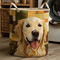 Azzurra | Hand-Quilted Laundry Basket