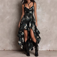 FELICITY | FLORAL HIGH-LOW MAXI DRESS