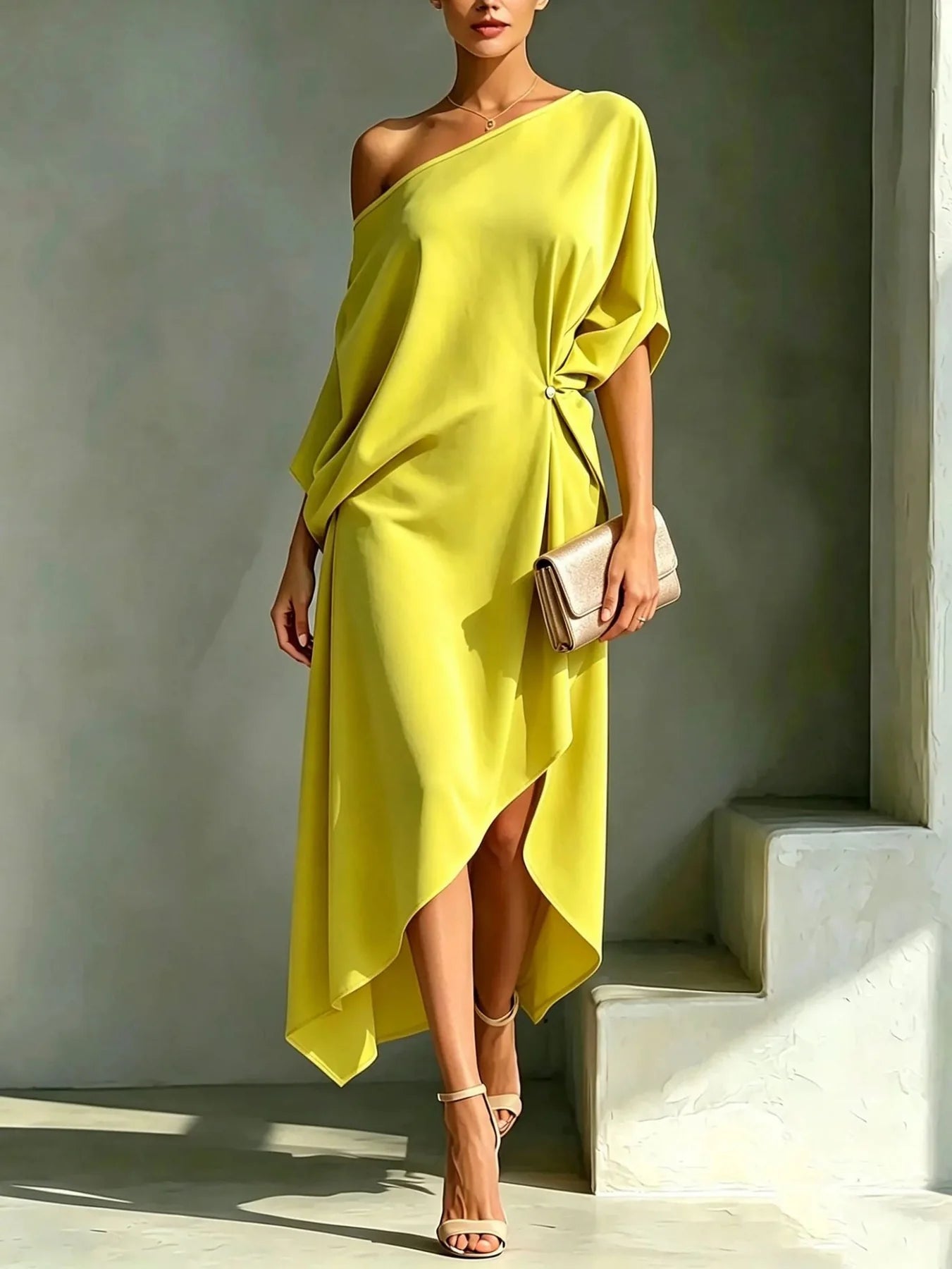 CAMILA – ELEGANT ASYMMETRIC DRESS