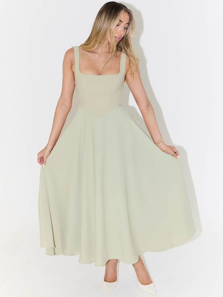 LIORA™ | Classic Midi Dress