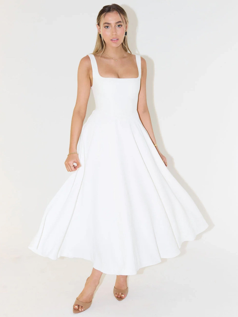 LIORA™ | Classic Midi Dress
