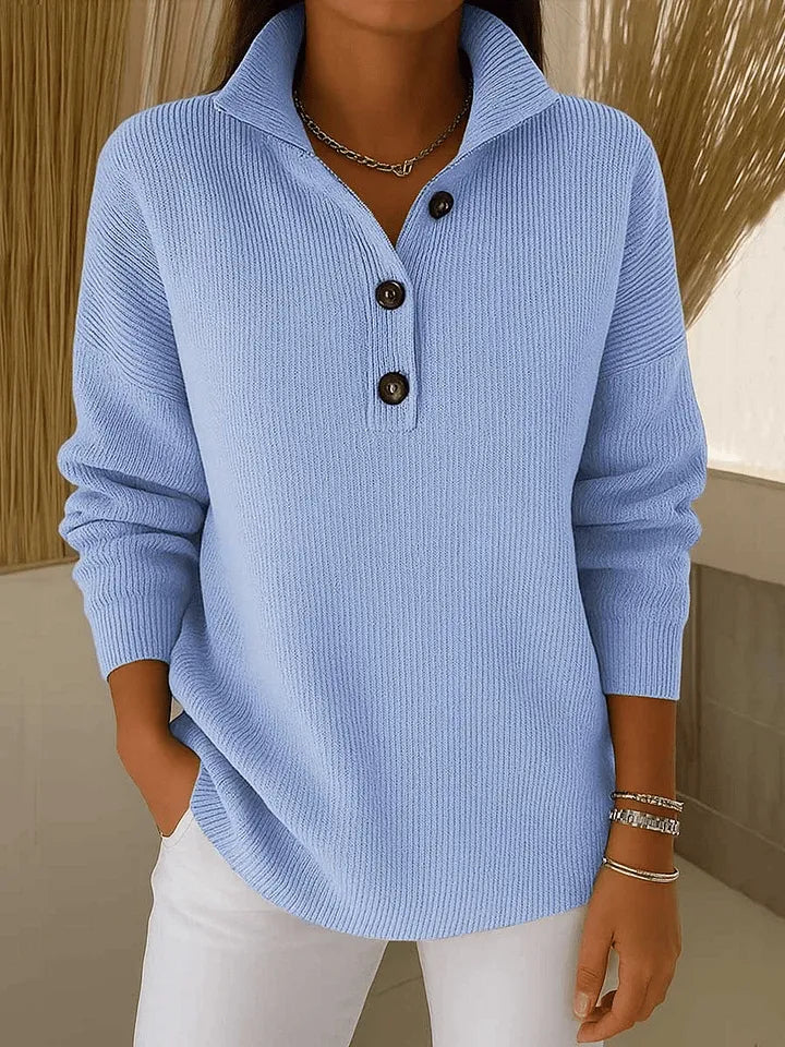 AMPARO | V-NECK POLO JUMPER