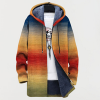 Rory | Sunset Gradient Print Hooded Coat