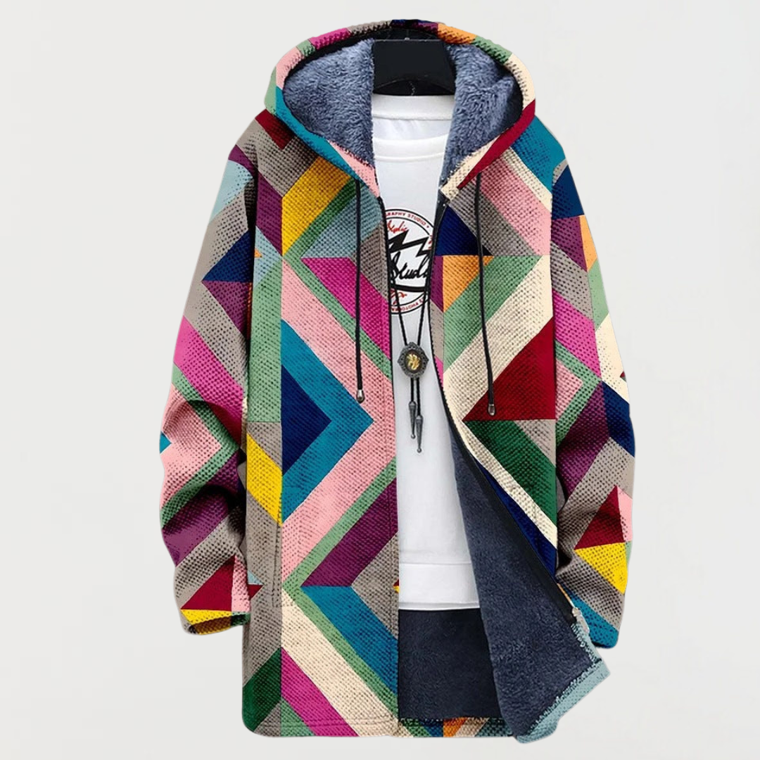 Marlow | Geometric Print Hoodie