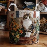 Melania | Hand-Quilted Laundry Basket