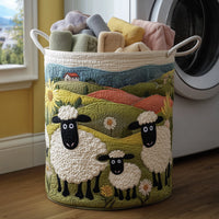 Rachele | Hand-Quilted Laundry Basket