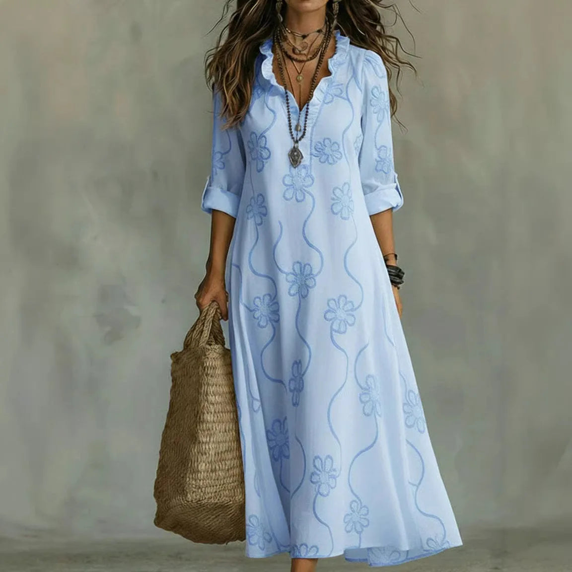 Rosa - Elegant Floral Dress