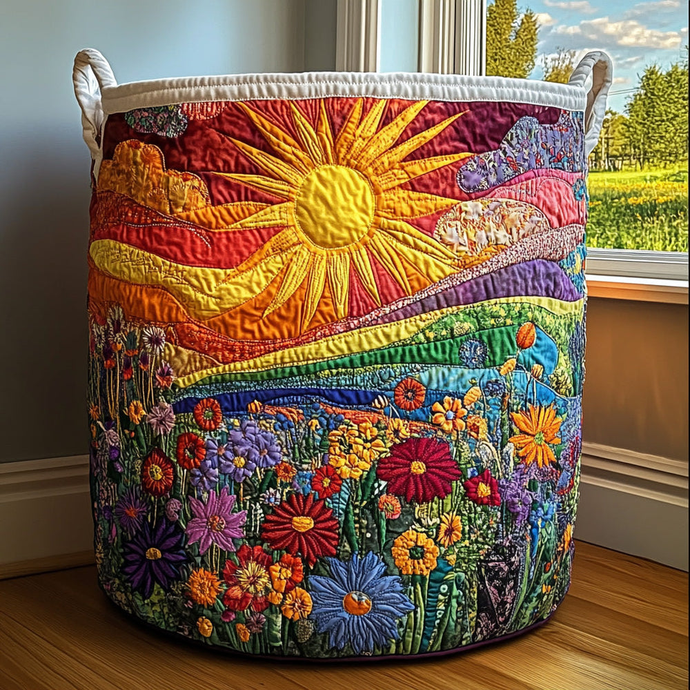 Amelia | Hand-Quilted Laundry Basket