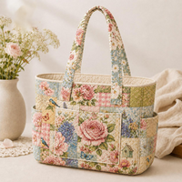 Victoire | Vintage Floral Quilted Tote Bag