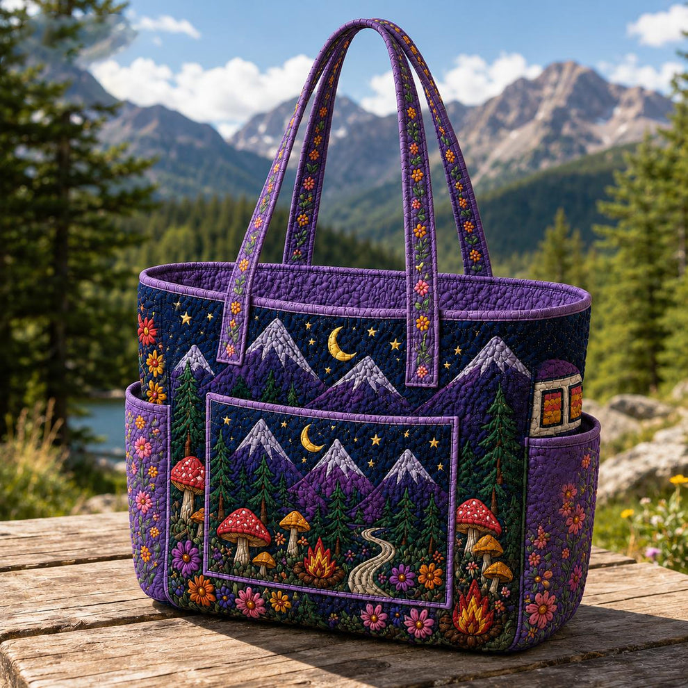 Gabrielle | Starry Mountain Quilted Tote Bag