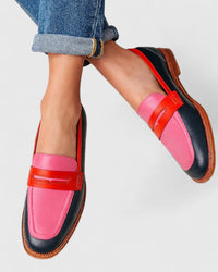 MATILDA | MULTICOLOURED PATTERN LOAFERS