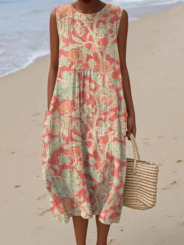 Women's Sleeveless Midi Dress Collection
