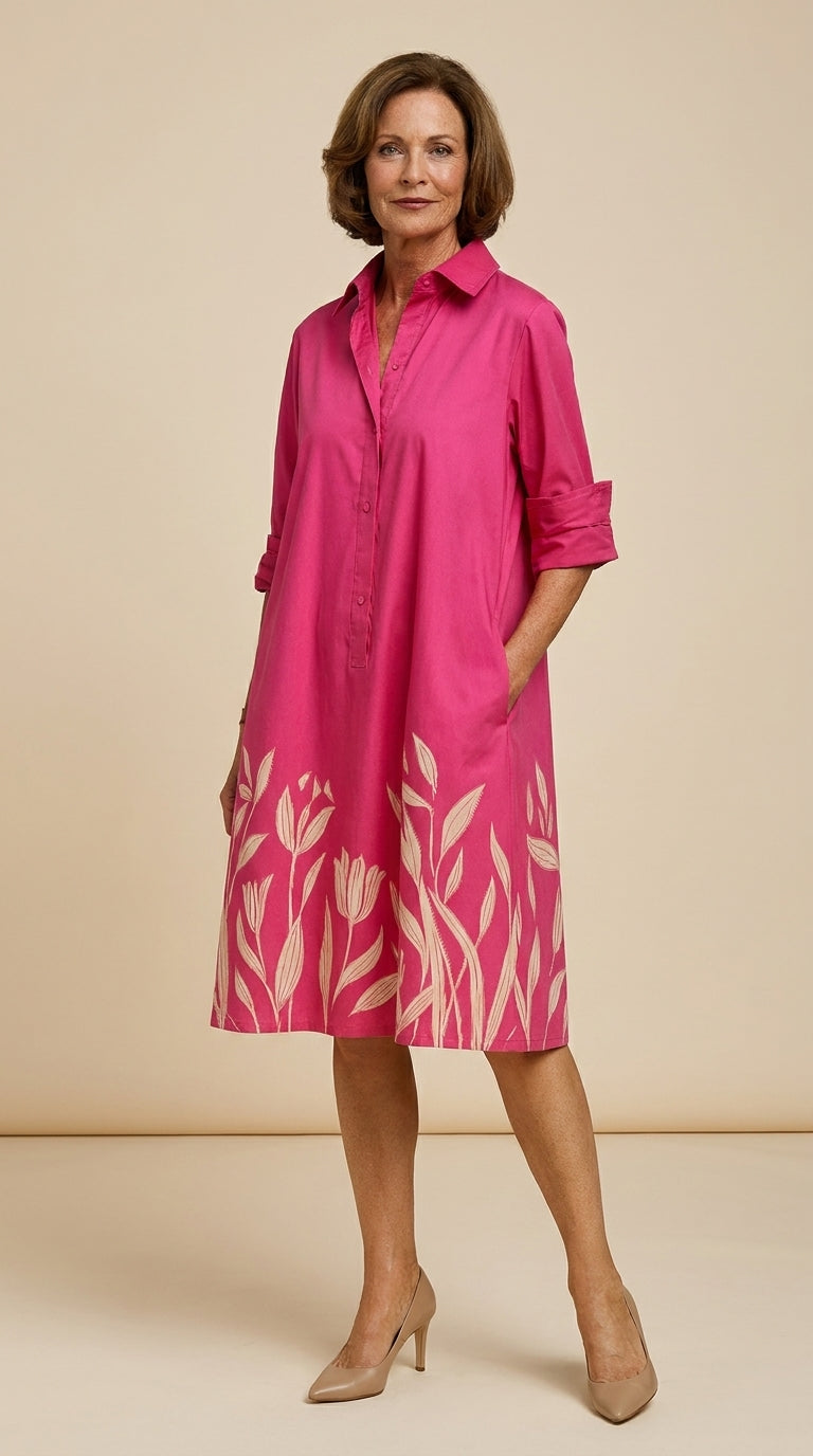 LIORA™ | Relaxed Flowy Midi Dress
