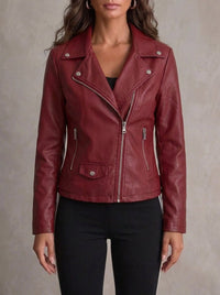 SHEENA | FAUX LEATHER BIKER JACKET