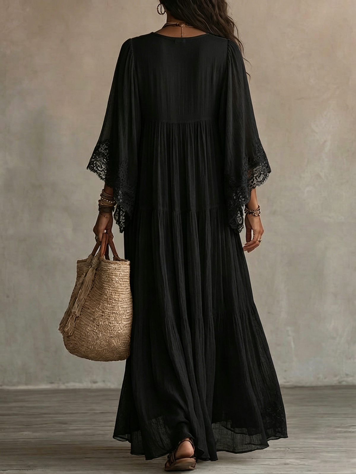 Nuria | Elegant Dress with Bat Sleeves