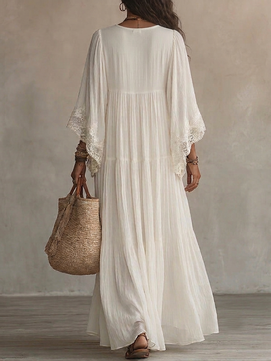 Carla | Elegant Dress with Bat Sleeves