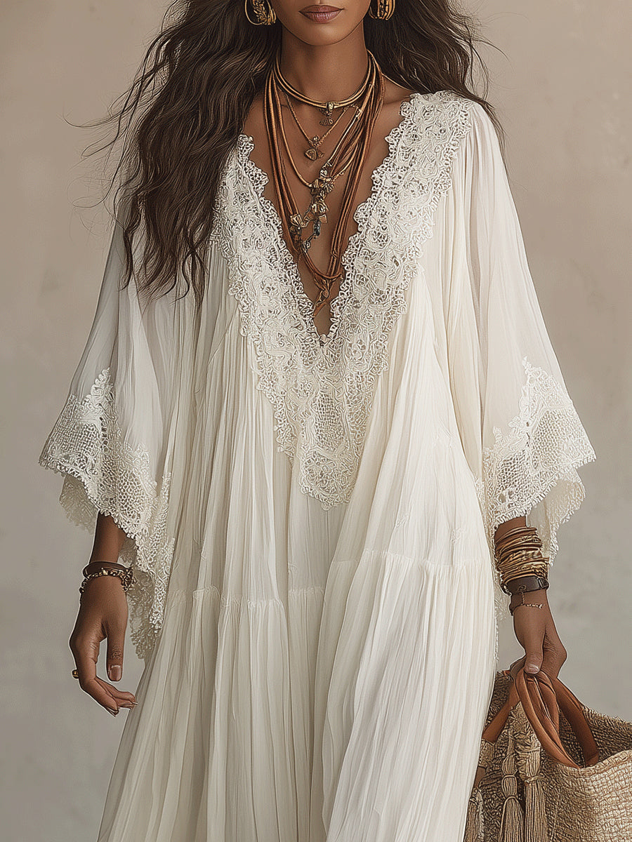 Carla | Elegant Dress with Bat Sleeves