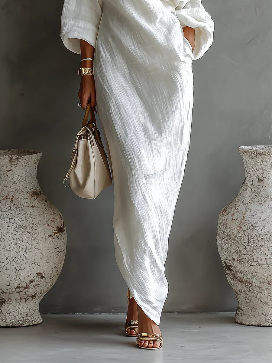 ELISE™ | ELEGANT ASYMMETRIC MAXI DRESS