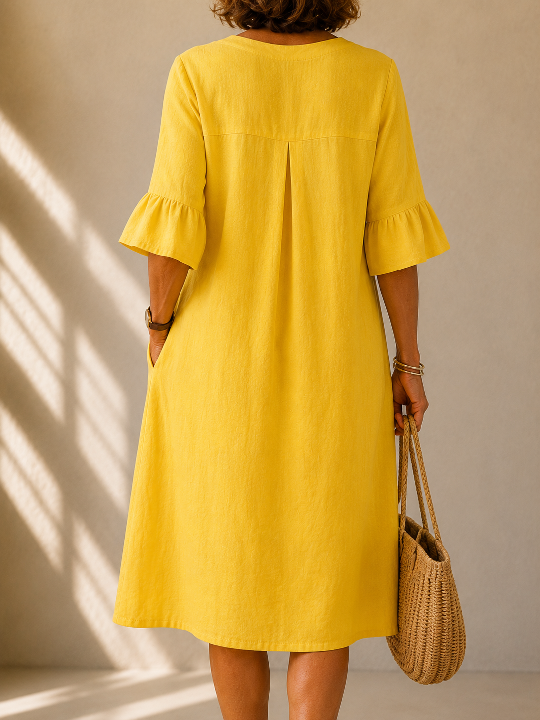 LIORA LONDON | BUTTONED RELAXED-FIT DRESS AVELINE