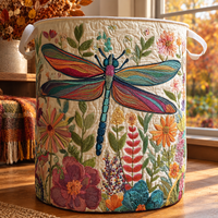 Iris | Hand-Quilted Laundry Basket