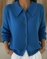 VEGA | COLLARED BUTTON-UP CARDIGAN