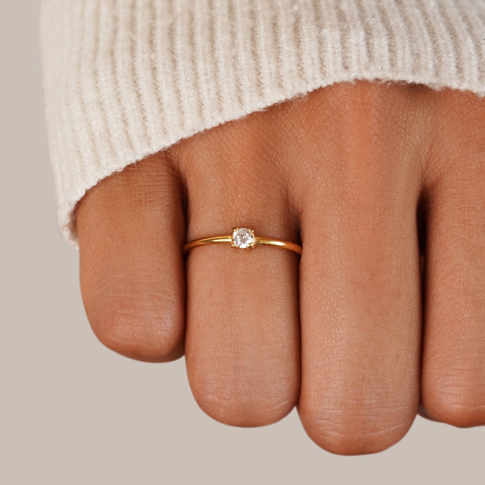 Gold Birthstone Rings