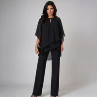 MERCY | LAYERED CHIFFON TOP AND TROUSER SET