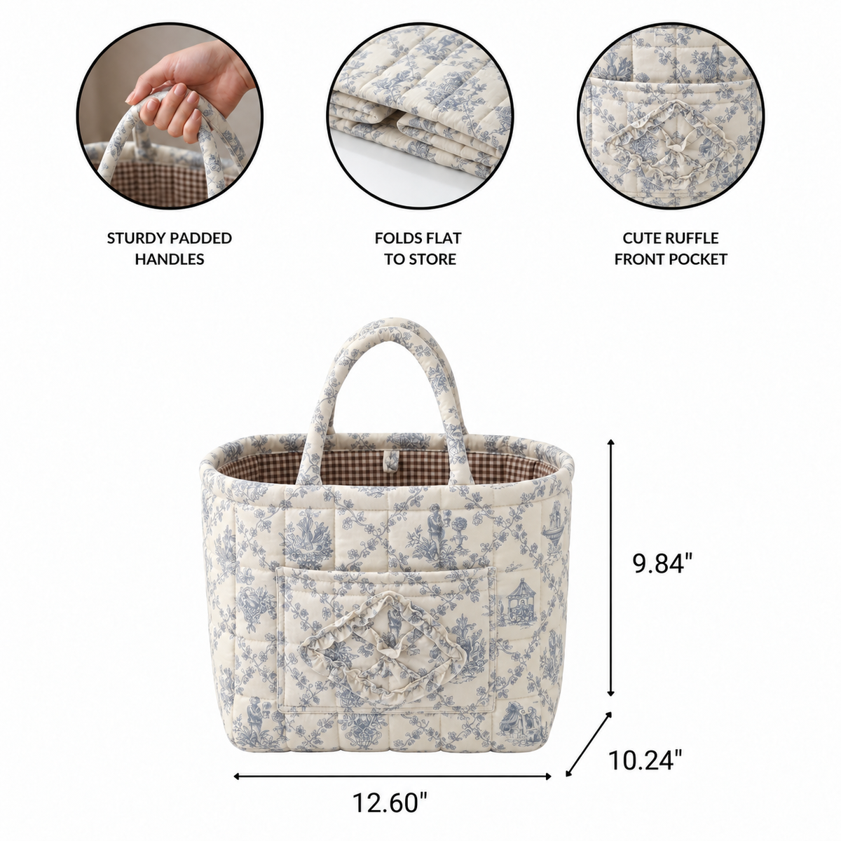 Bluebell basket — size guide in inches