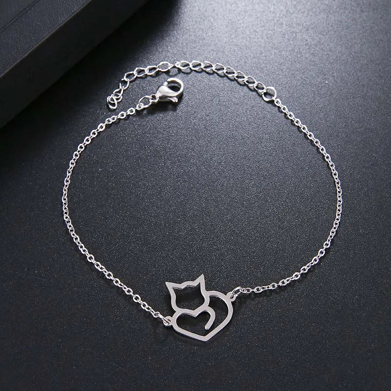 Cat | Heart Bracelet