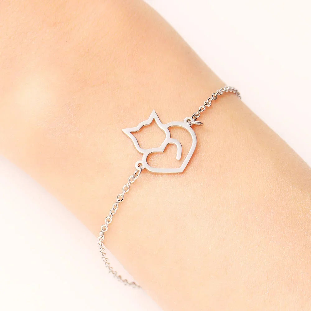 Cat | Heart Bracelet