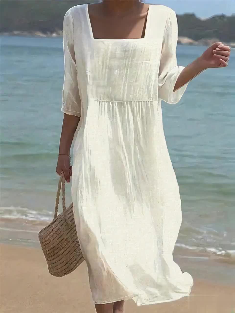 Women's Casual Dress – White