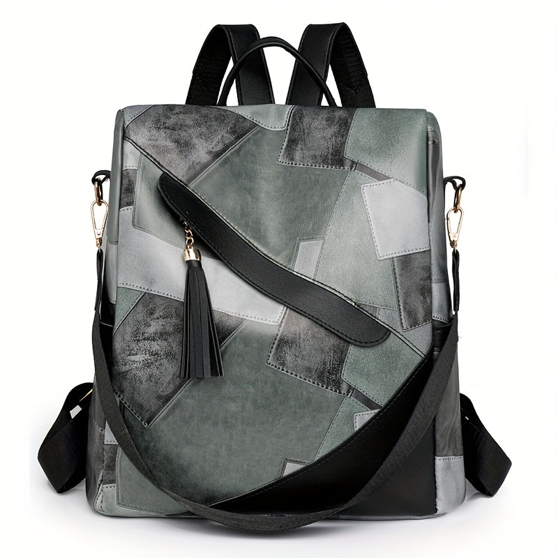 Marzia | Checked Anti-Theft Backpack