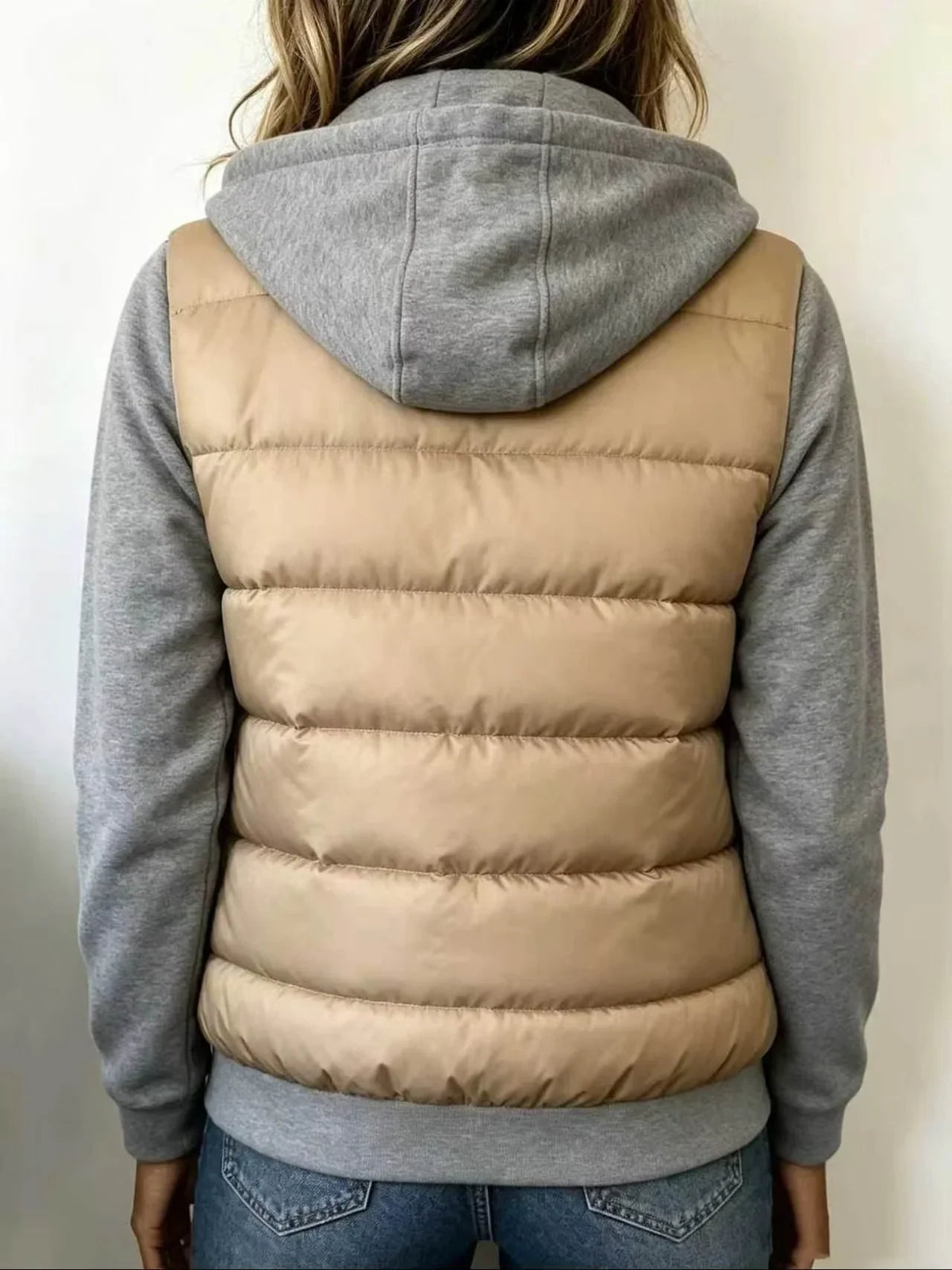 Perpetua hooded padded layered jacket - autumn outfit