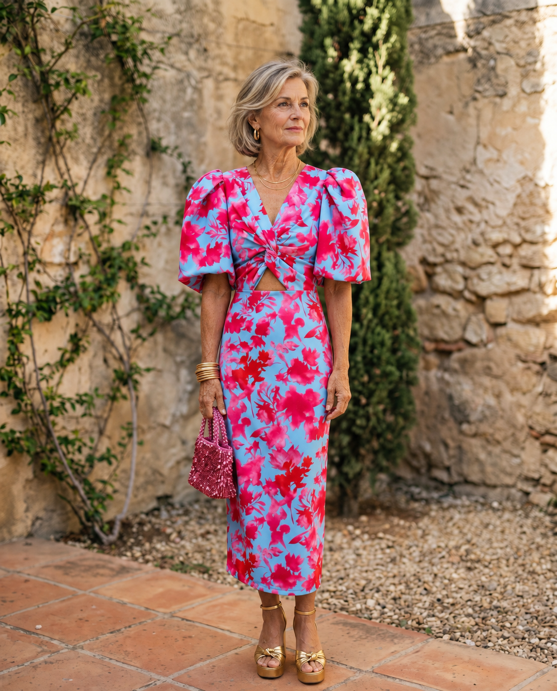 Carla dress on a mature woman