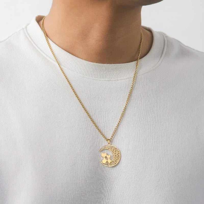 Cat & Moon | Pendant Necklace