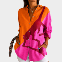 LIORA LONDON | WARM-TONED SAFARI BLOUSE