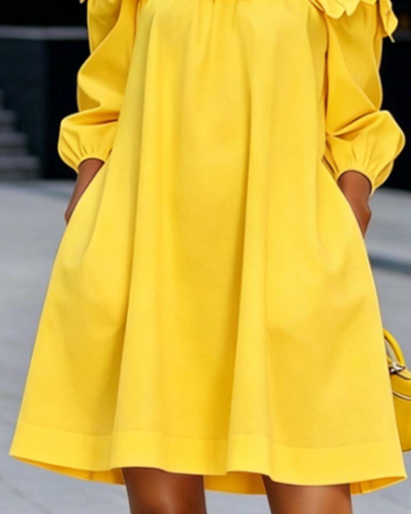 ROWENA | OFF-SHOULDER A-LINE DRESS