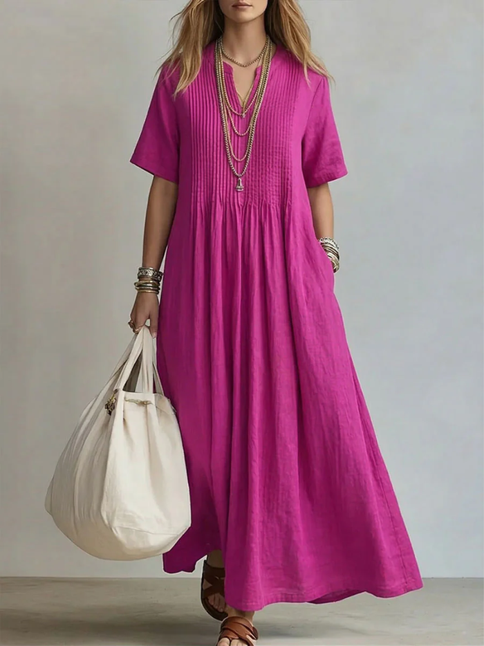 Rose | Elegant Pleated Dress