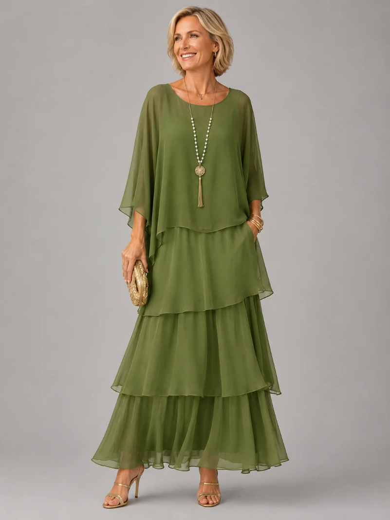LIORA™ | Elegant Flowy Maxi Dress