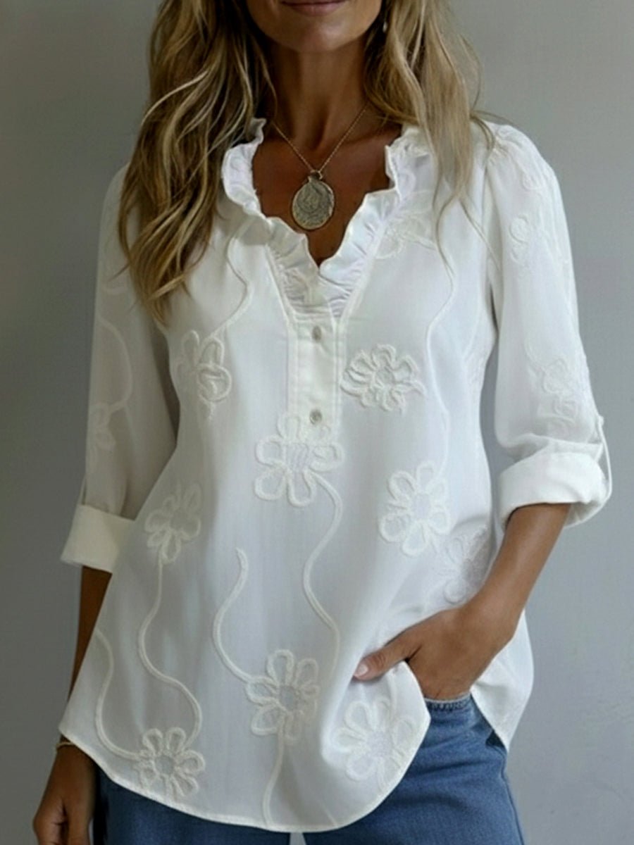 Amelia™ | Embroidered Blouse