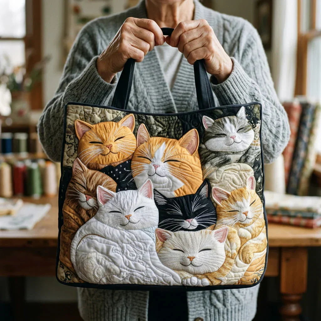 Handcrafted Bag | Sleeping Kittens