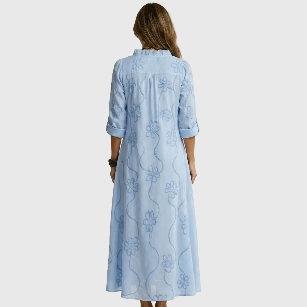 LIORA™ | Relaxed Shirt Midi Dress