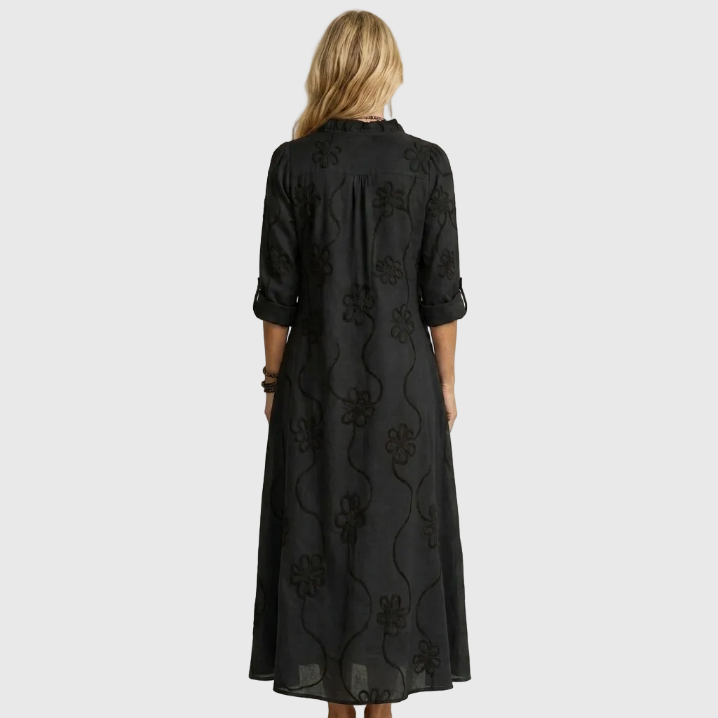 LIORA™ | Relaxed Shirt Midi Dress