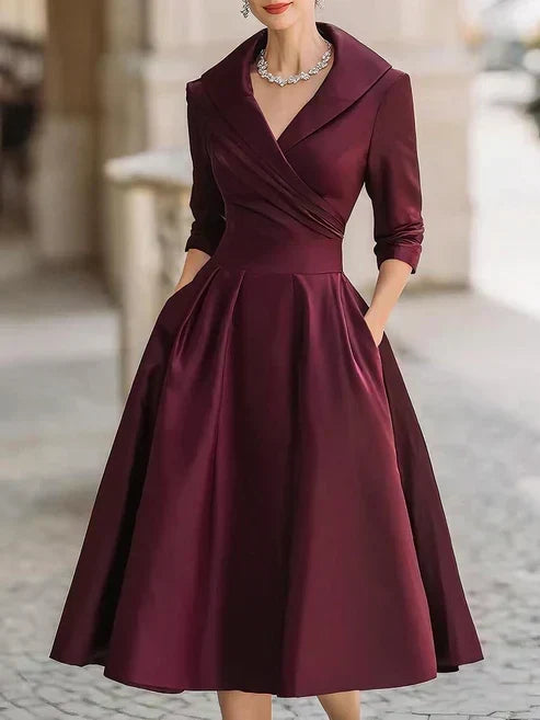 LIORA™ | Fitted Midi Dress