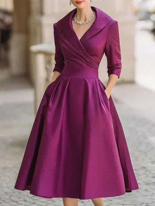 LIORA™ | Fitted Midi Dress