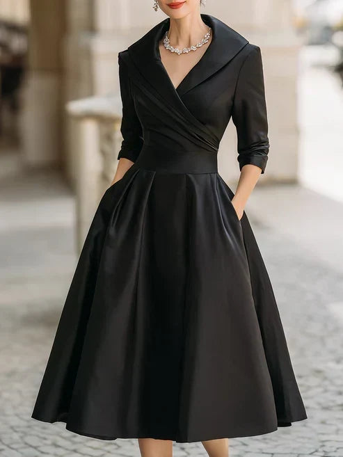 LIORA™ | Fitted Midi Dress